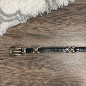 Brighton Black Leather Belt Size Medium